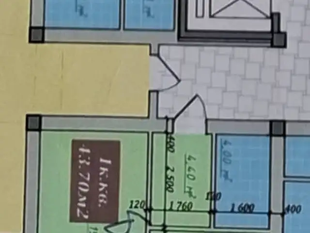 1-комн. квартира, 7 этаж, 44 м², 33 мкр, Худжанд