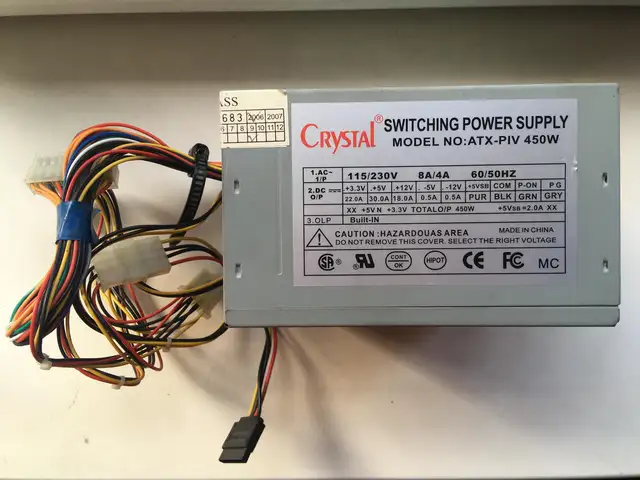 Блок питания Crystal ATX-PIV 450W, Душанбе
