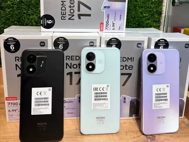 Xiaomi Redmi Note 17 128Gb 7700мач, Душанбе