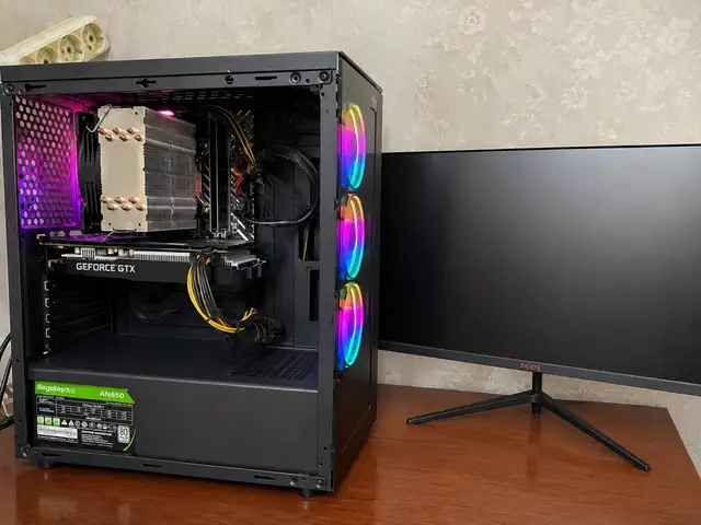 Игровой компьютер i5 12490f gtx 1660 ti ram 16gb ssd 256 hdd 1tb monitor 240hz, Душанбе