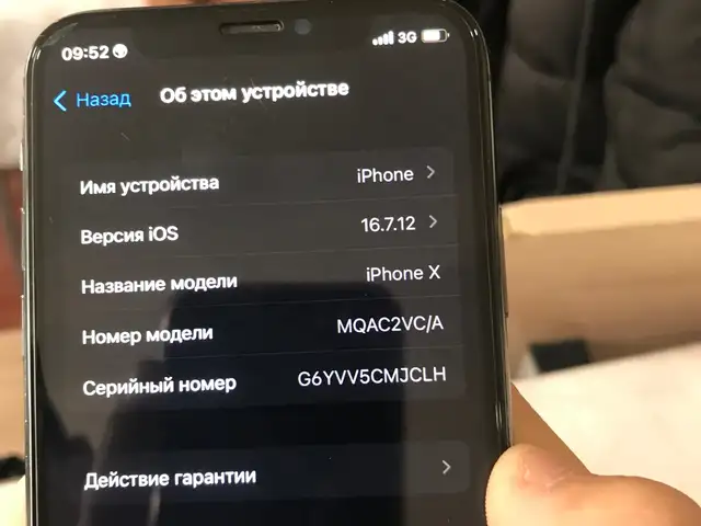 Apple iPhone X, 64 gb, Space Grey, Хуҷанд