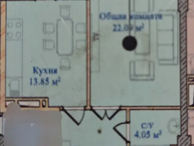 1-комн. квартира, 6 этаж, 56 м², Шохмансур, Душанбе