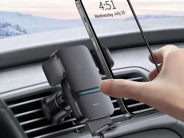 Автомобильный держатель с беспроводной зарядкой Baseus CGZX000001 15W, Душанбе