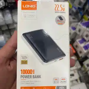 Внешний аккумулятор Power Bank 10000 mAh Ldnio PQ25 черный, Душанбе