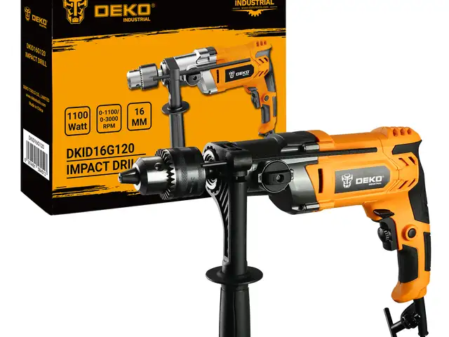 Дрель ударная 1200W 16мм DEKO DKID16G120 INDUSTRIAL, Душанбе