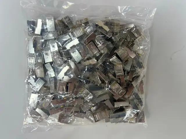 Коннектор СВН R J45 Cat6 100шт металлические, Душанбе
