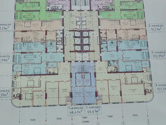 1-комн. квартира, 19 этаж, 57 м², Сино, Душанбе