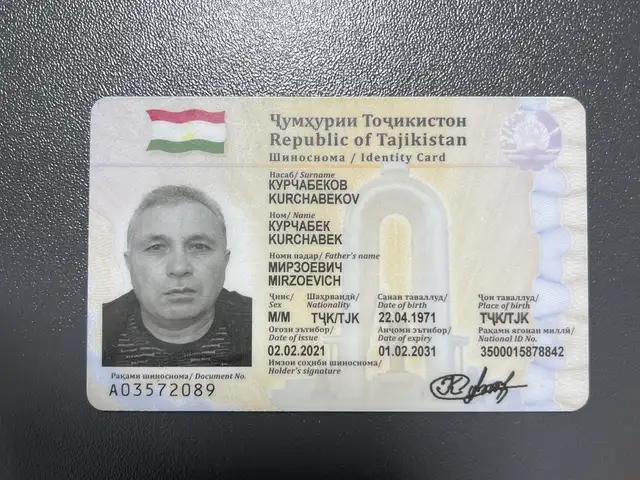 Найден паспорт и удостоверение на имя Курчабекова Курчабека, Душанбе