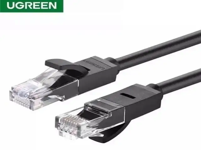 Патч-корд Ugreen Cat6 UTP 10 метров чорний, Душанбе