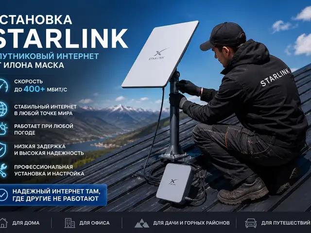 Установка и настройка Starlink, Худжанд