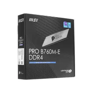 Мат.плата S1700 B760 MSI PRO B760M-E DDR4 mATX,2DDR4,M.2,PCI-E16,PCI-E,VGA,HDMI, Душанбе