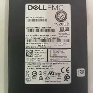 Жесткий диск Dell 1.92TB SSD Sata Mix Use 2.5 inch, Душанбе