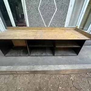 Ручной рабочий стол 271x85x88 см с полками, Душанбе