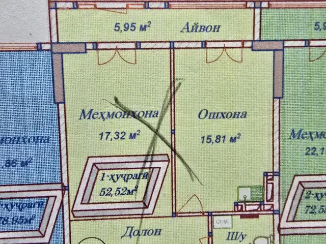 1-комн. квартира, 7 этаж, 52 м², 18 мкр, Хуҷанд