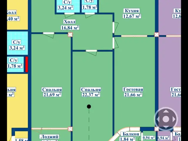 3-комн. квартира, 15 этаж, 107 м², И Сомони ,Славянский, Душанбе