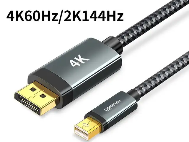 Кабель Dorevin Mini Display port to Display port 1.2 4K 60Hz 2 метра, Душанбе