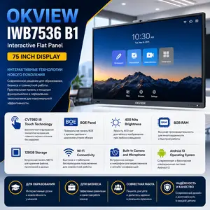 Интерактивная панель OKVIEW IWB7536 B1 75, 4K Android 13, Душанбе
