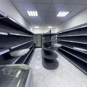 Торговый стеллаж металлический тёмно серый, Душанбе