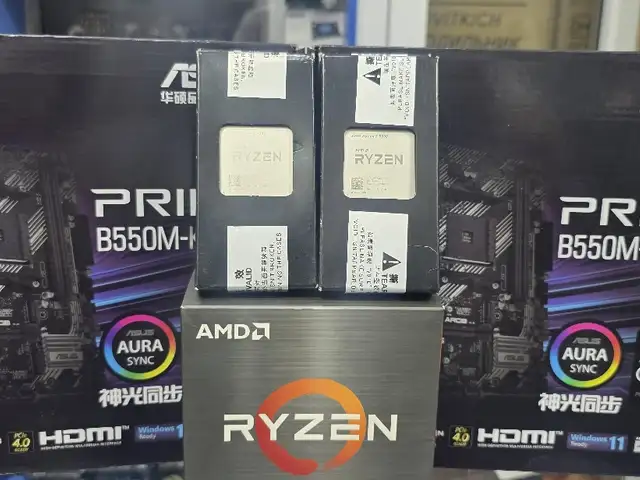 Комплект Asus B550 и Ryzen 5 5500, Душанбе