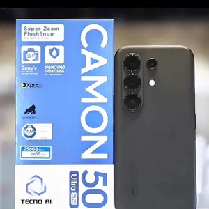 Tecno Camon 50Pro 8/256Гб Global version Black 6500Мач, Душанбе
