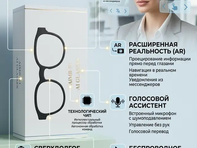 Умные ИИ-очки с камерой, Исфара