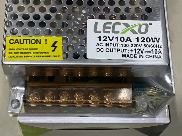 Блок питания импульсный 12В 10А LECXO, Душанбе