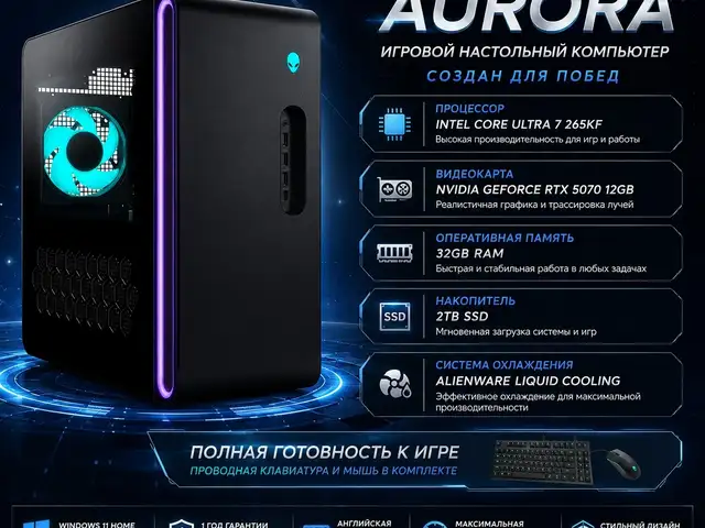 Игровой компьютер Alienware Aurora, Душанбе