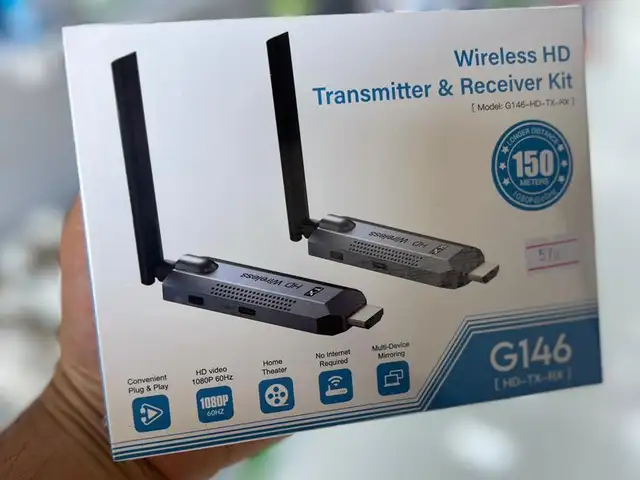 Комплект беспроводного HDMI-передатчика и приемника на 150, Душанбе