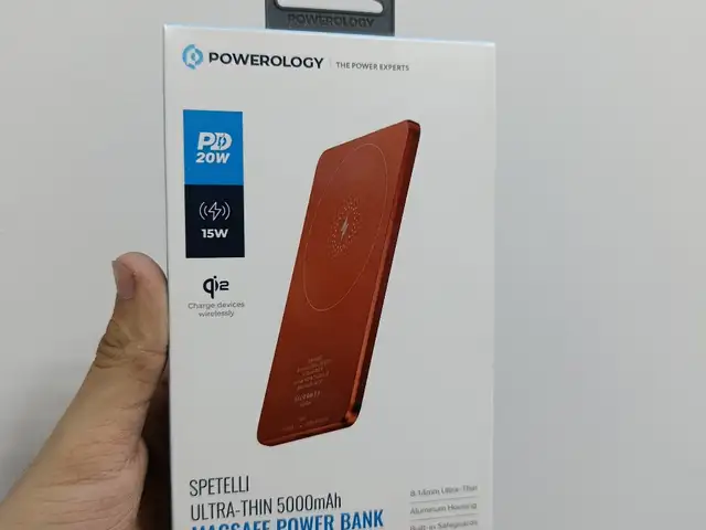 Внешний аккумулятор Powerology Ultra-Thin 5000mAh MagSafe Power Bank, Душанбе