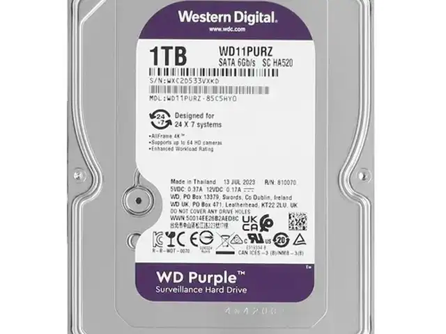 Жёсткий диск 1Tb SATA-III WD Purple, Душанбе