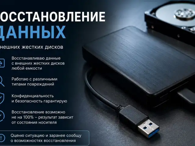 Восстановление данных с внешнего жесткого диска, Душанбе