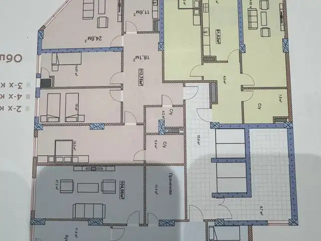 2-комн. квартира, 8 этаж, 82 м², Дом печать, Душанбе