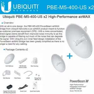 PowerBeam M5 25dBi 5GHz AirMAX CPE 400mm 150+, Бохтар (Курғон-Теппа)