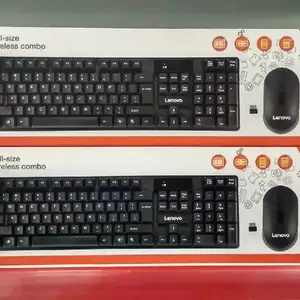 Беспроводная клавиатура и мышка Lenovo KM-860, Душанбе