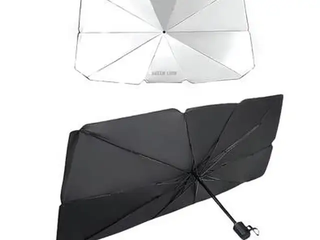 Зонтик для авто Green Lion Car Windshield Sunshade Umbrella, Душанбе