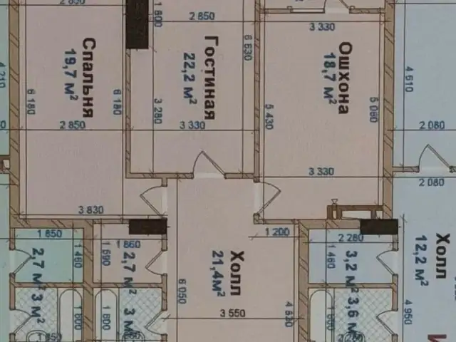 2-комн. квартира, 10 этаж, 100 м², шохмансур, Душанбе