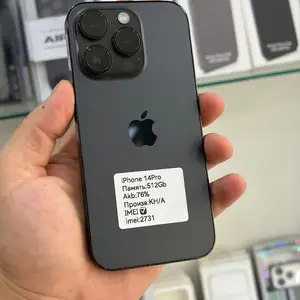 Apple iPhone 14 Pro, 512 gb, Space Black, Хуҷанд