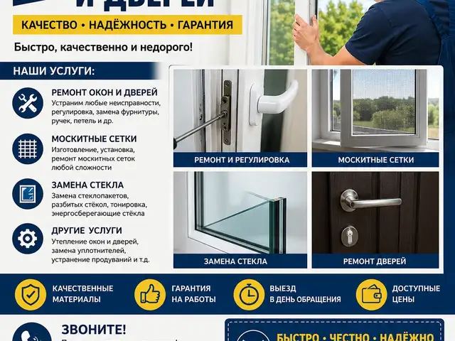 Ремонт окон и дверей, Худжанд