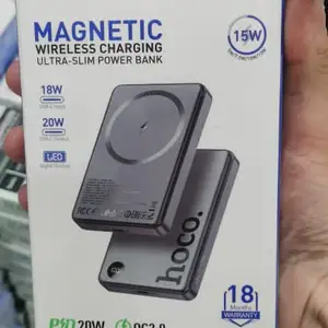Портативный аккумулятор Q34 Clever PD20W 10000mAh с беспроводной зарядкой, Душанбе