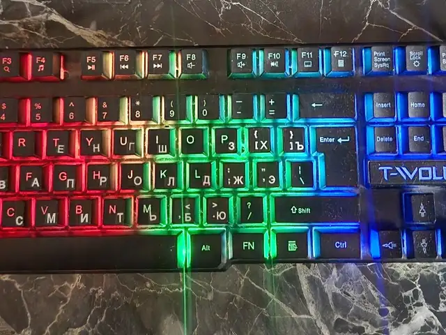 Клавиатура с RGB-подсветкой T-Wolf, Хуҷанд