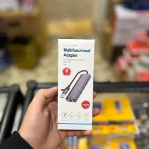 Многофункциональный адаптер Type-C / USB 5-в-1 с RJ45 Gigabit, Хуҷанд