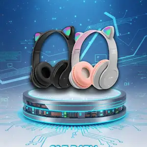 Беспроводные наушники со светящимися ушками Wireless Cat Ear P47M, Душанбе