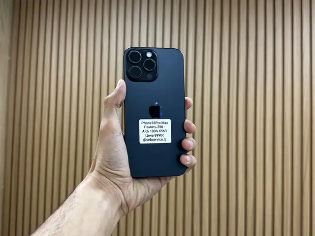 Apple iPhone 16 Pro Max, 256 gb, Black Titanium, Душанбе