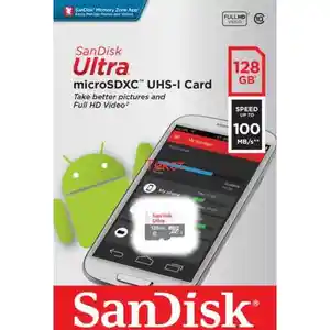 Флешка SanDisk 128GB Ultra MicroSDXC, Душанбе
