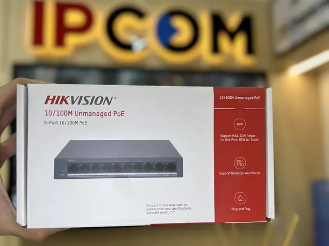 Switch POE Hikvision DS-3E0110MP-E/MO-STD, Хуҷанд