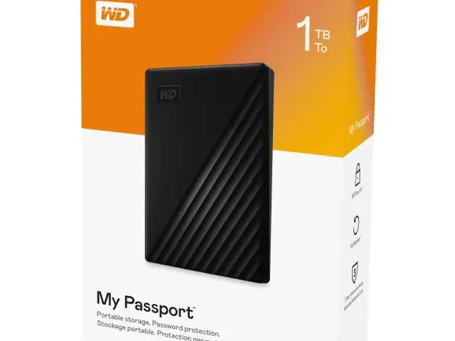 Внешний жёсткий диск WD 1TB My Passport USB 3.2 External Hard Drive, Душанбе
