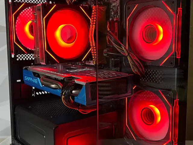 Персональный компьютер RYZEN 5 5500 / DDR4 16 ГБ/ RX 590 8 ГБ, Душанбе