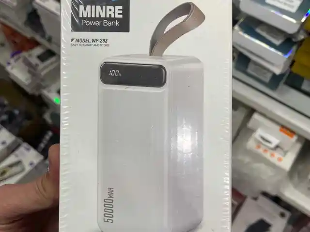 Внешний аккумулятор Wekome Minre Digital Display Power Bank 50000mAh White, Душанбе