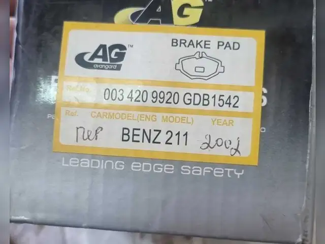 Передние тормозны колодки AG для Mercedes-Benz W211 2002-2006, Душанбе
