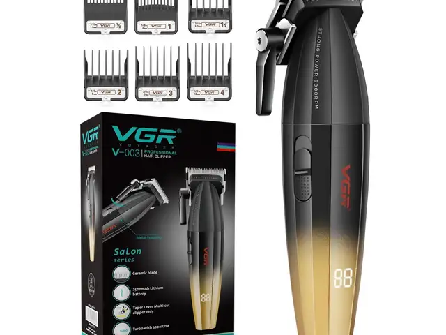 Мошинкаи мӯйсартарошӣ VGR V-003 қувваи профессионалӣ барои кори барберӣ, Душанбе